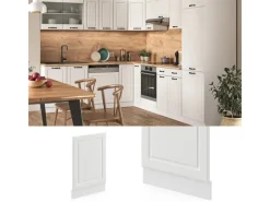 Einbauküchen<Vicco Frontblende R-Line Geschirrspüler Fronttür Landhaus/ 45 cm ohne Arbeitsplatte
