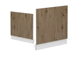 Einbauküchen<Vicco Frontblende R-Line Geschirrspüler Fronttür Artisan-Eiche 60 cm ohne Arbeitsplatte