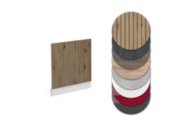 Einbauküchen<Vicco Frontblende R-Line Geschirrspüler Fronttür Artisan-Eiche 60 cm ohne Arbeitsplatte