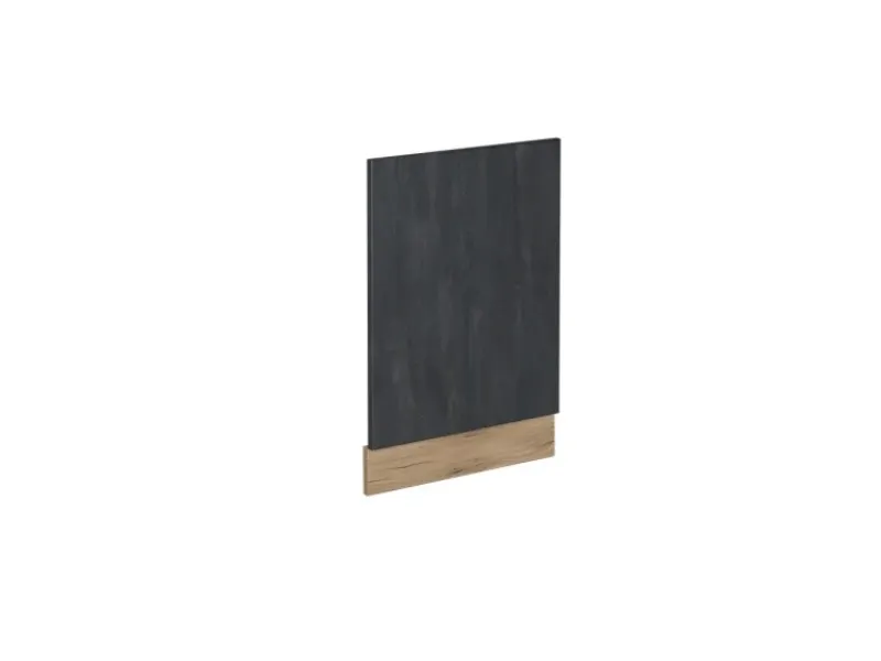 Vicco Frontblende R-Line Schwarz Beton/Goldkraft Eiche 45 cm ohne Arbeitsplatte< Einbauküchen