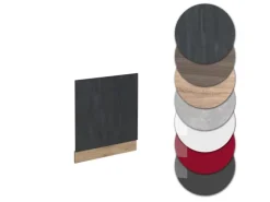 Einbauküchen<Vicco Frontblende R-Line Schwarz Beton/Goldkraft Eiche 60 cm ohne Arbeitsplatte