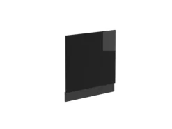New Vicco Frontblende R-Line Schwarz Hochglanz/Anthrazit 60 cm ohne Arbeitsplatte Schwarz Glänzend