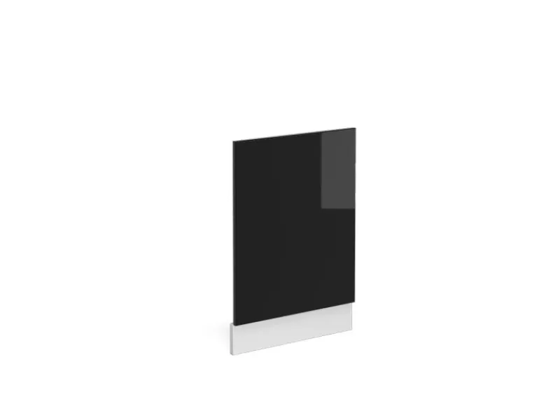 Clearance Vicco Frontblende R-Line Schwarz Hochglanz/Weiß 45 cm ohne Arbeitsplatte Schwarz Glänzend