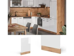 Vicco Frontblende R-Line Hochglanz/Goldkraft Eiche 45 cm ohne Arbeitsplatte< Einbauküchen