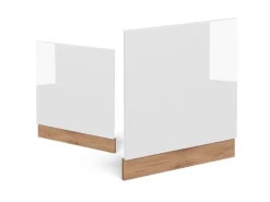Online Vicco Frontblende R-Line Hochglanz/Goldkraft Eiche 60 cm ohne Arbeitsplatte Weiß