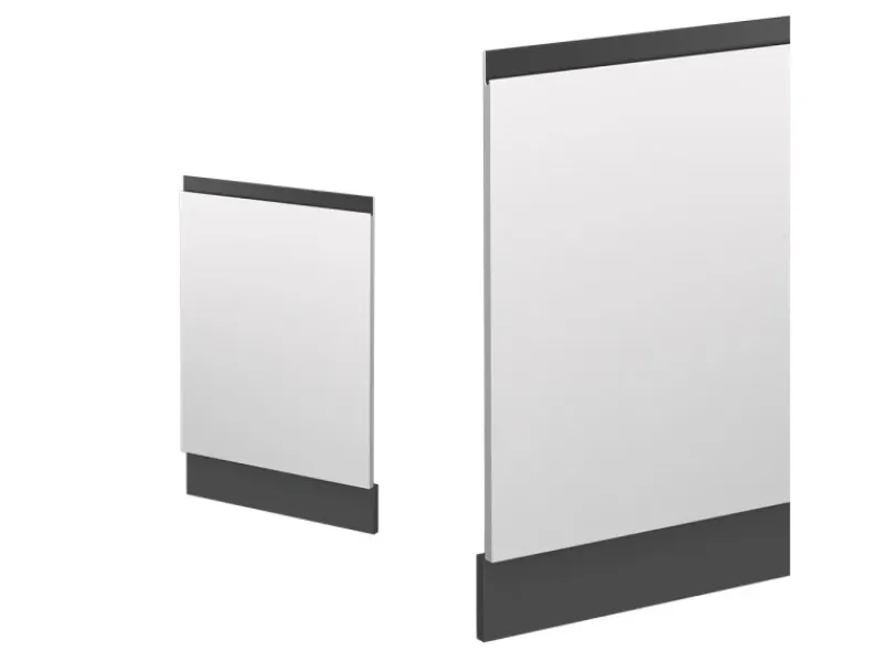 Einbauküchen<Vicco Frontblende R-Line /Anthrazit 45 cm J-Shape ohne Arbeitsplatte