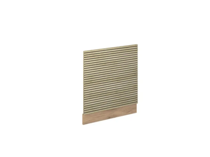 Einbauküchen<Vicco Geschirrspülblende Fame-Line Eiche Paneel 60 cm mit Goldkraft Eiche Korpus