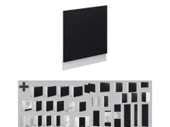 Hot Vicco Geschirrspülblende Fame-Line Gestreift 60 cm ohne Arbeitsplatte Schwarz