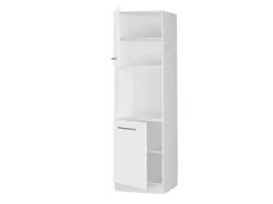 Vicco Herdumbauschrank Fame-Line Hochglanz/ 60 cm mit Offenem Regal< Kühlschränke|Kochfelder