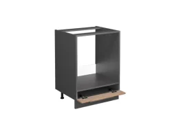 Vicco Herdumbauschrank Fame-Line Goldkraft /Anthrazit 60 cm AP Anthrazit< Einbauküchen