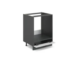 Einbauküchen<Vicco Herdumbauschrank Fame-Line Landhaus/Anthrazit 60 cm ohne Arbeitsplatte