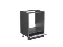 Einbauküchen<Vicco Herdumbauschrank Fame-Line Hochglanz/Anthrazit 60 cm ohne Arbeitsplatte