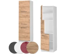 Kochfelder<Vicco Herdumbauschrank Fame-Line Herdschrank Goldkraft /Weiß 60 cm