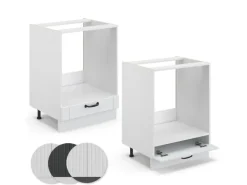 Sale Vicco Herdumbauschrank Fame-Line Landhaus/ 60 cm ohne Arbeitsplatte Weiß