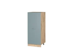Vicco Herdumbauschrank R-Line Küchenkommode Blau-Grau/Goldkraft Eiche 60 cm< Herde