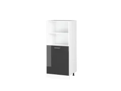 Herde<Vicco Herdumbauschrank R-Line Herdschrank Hochglanz/Weiß 60 cm