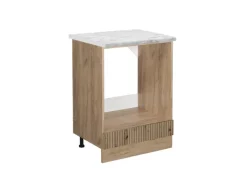 Best Vicco Herdumbauschrank R-Line Artisan-Eiche/Goldkraft Eiche 60 cm AP Marmor Artisan Eiche
