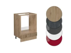 Best Vicco Herdumbauschrank R-Line Artisan-Eiche/Goldkraft Eiche 60 cm AP Marmor Artisan Eiche