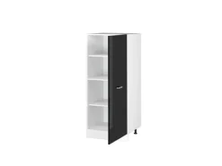 Vicco Herdumbauschrank R-Line Küchenkommode Schwarz Hochglanz/Weiß 60 cm< Kochfelder
