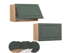 Vicco Hängeschrank Fame-Line Grün-Gold Landhaus/Goldkraft Eiche 60 cm Flach< Küchenschränke