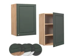 Küchenschränke<Vicco Hängeschrank Fame-Line Grün-Gold Landhaus/Goldkraft Eiche 50 cm