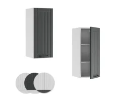 Hot Vicco Hängeschrank Fame-Line Hängender Küchenschrank Anthrazit/Weiß 30 cm Anthrazitgrau