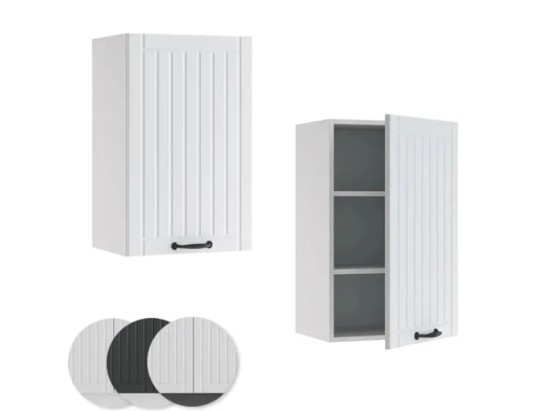 Hot Vicco Hängeschrank Fame-Line Hängender Küchenschrank Landhaus/ 45 cm Weiß