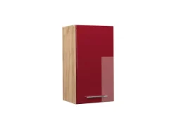 Vicco Hängeschrank Fame-Line Bordeaux Hochglanz/Goldkraft Eiche 40 cm Bordeaux-Glanz