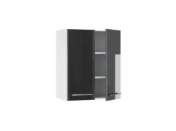 Küchenschränke<Vicco Hängeschrank Fame-Line Hängender Küchenschrank Hochglanz/Weiß 60 cm