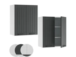Vicco Hängeschrank Fame-Line Hängender Küchenschrank Anthrazit/Weiß 60 cm< Küchenschränke