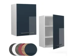 New Vicco Hängeschrank Fame-Line Hängender Küchenschrank Hochglanz/Weiß 50 cm Dunkelblau