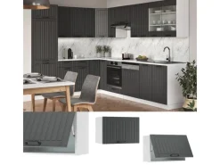 Vicco Hängeschrank Fame-Line Hängender Küchenschrank Anthrazit/Weiß 60 cm Flach< Küchenschränke