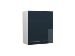 New Vicco Hängeschrank Fame-Line Hängender Küchenschrank Hochglanz/Weiß 60 cm Dunkelblau
