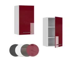 Küchenschränke<Vicco Hängeschrank Fame-Line Hängender Küchenschrank Bordeaux Hochglanz/Weiß 40 cm