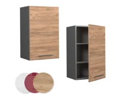 Vicco Hängeschrank Fame-Line Hängender Küchenschrank Goldkraft /Anthrazit 45 cm< Küchenschränke