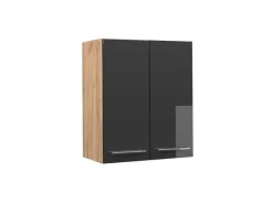 Küchenschränke<Vicco Hängeschrank Fame-Line Hochglanz/Goldkraft Eiche 60 cm