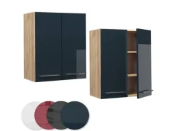 Outlet Vicco Hängeschrank Fame-Line Hochglanz/Goldkraft Eiche 60 cm Dunkelblau