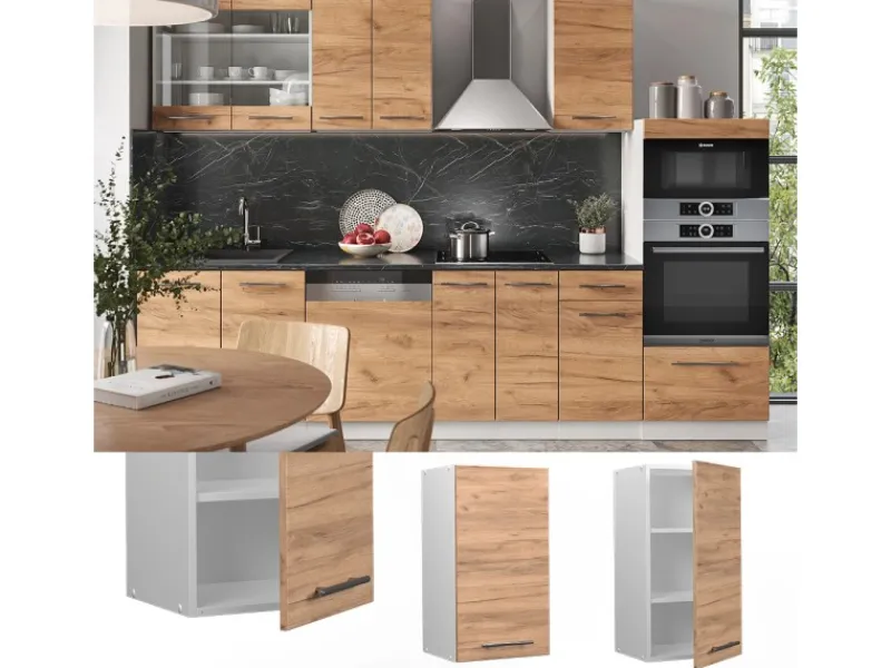 Küchenschränke<Vicco Hängeschrank Fame-Line Hängender Küchenschrank Goldkraft /Weiß 40 cm