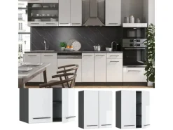 Vicco Hängeschrank Fame-Line Hängender Küchenschrank Hochglanz/Anthrazit 60 cm< Küchenschränke