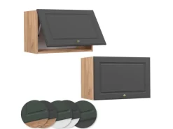 Vicco Hängeschrank Fame-Line -Gold/Goldkraft Eiche 60 cm Flach Anthrazit