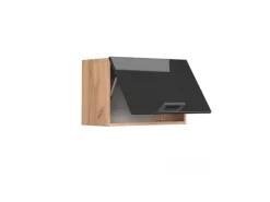 Küchenschränke<Vicco Hängeschrank R-Line Hochglanz/Goldkraft Eiche 60 cm Flach