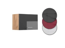 Küchenschränke<Vicco Hängeschrank R-Line Hochglanz/Goldkraft Eiche 60 cm Flach