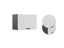 Outlet Vicco Hängeschrank R-Line Hängender Küchenschrank Landhaus/Anthrazit 60 cm Flach Weiß