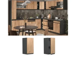 Vicco Hängeschrank R-Line Hängender Küchenschrank Goldkraft /Anthrazit 30 cm J-Shape< Küchenschränke|Einbauküchen