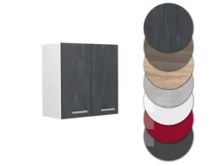 Küchenschränke<Vicco Hängeschrank R-Line Hängender Küchenschrank Schwarz Beton/Weiß 60 cm