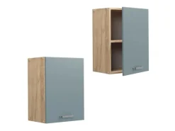Küchenschränke<Vicco Hängeschrank R-Line Hängender Küchenschrank Blau-Grau/Goldkraft Eiche 45 cm