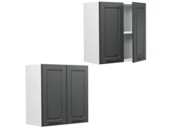 Hot Vicco Hängeschrank R-Line Hängender Küchenschrank Anthrazit Landhaus/Weiß 60 cm Anthrazitgrau