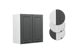 Hot Vicco Hängeschrank R-Line Hängender Küchenschrank Anthrazit Landhaus/Weiß 60 cm Anthrazitgrau