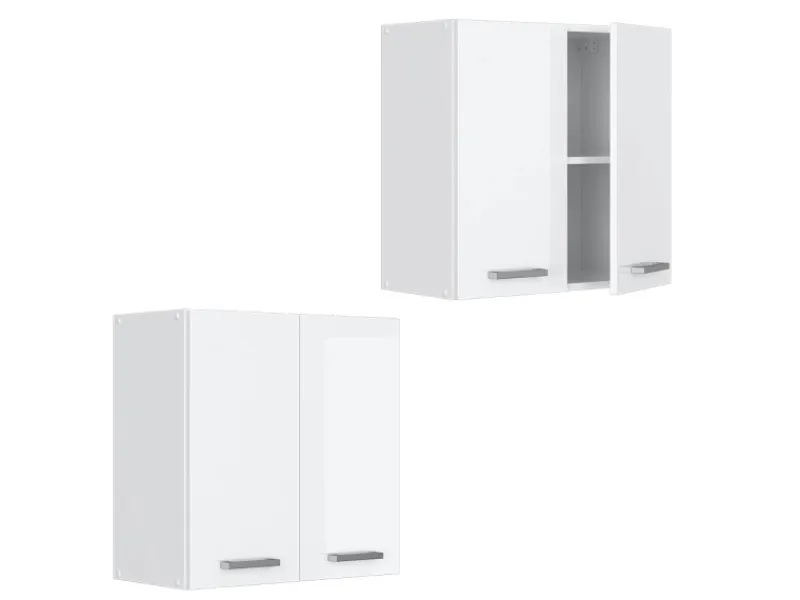 Discount Vicco Hängeschrank R-Line Hängender Küchenschrank Hochglanz/ 60 cm Weiß