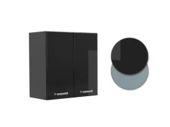 Küchenschränke<Vicco Hängeschrank R-Line Hängender Küchenschrank Schwarz Hochglanz/Anthrazit 60 cm